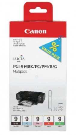 Canon PGI-9 matt fekete/PC/PM/R/G tintapatron multipack (eredeti)