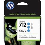 HP 3ED77A / 712 kék tintapatron 3 db-os csomag (eredeti)