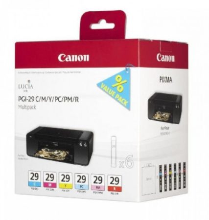 Canon PGI-29 C/M/Y/PC/PM/R tintapatron multipack (eredeti)