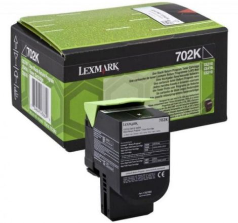 Lexmark 702K fekete toner (eredeti)  70C20K0