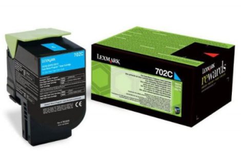 Lexmark 70C2XC0 (702XC) kék toner 4K (eredeti) CS310/410