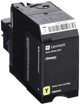 Lexmark 75B0040 sárga toner (eredeti)