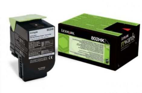 Lexmark 802HK fekete toner; 4K (eredeti) 80C2HK0