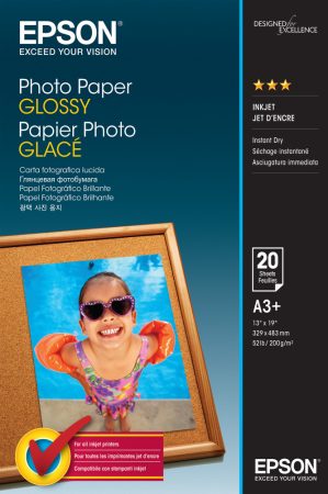 Epson A3+ fényes fotópapír 20 lap 200 gramm (eredeti)