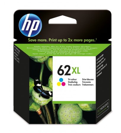 HP C2P07AE tintapatron Tri Col No.62XL (eredeti)