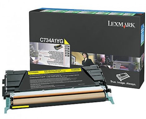 Lexmark C734/X734 sárga toner 6K (eredeti)C734A1YG