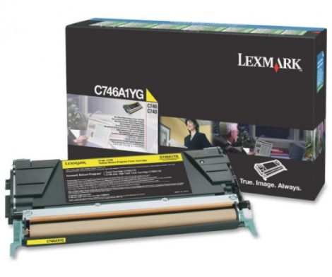 Lexmark C746,748 sárga toner 7K (eredeti)C746A1YG