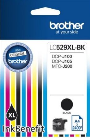 Brother LC529XLBK fekete tintapatron (eredeti)