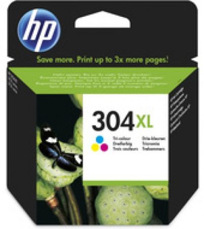 HP N9K07AE / 304XL színes tintapatron (eredeti)